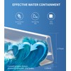 KRUI Collapsible Shower Threshold Water Dam, 55 In, Self Adhesive