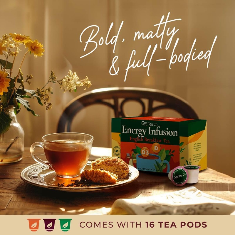 Gya Tea Co English Breakfast Tea Gift Set (16 ct)