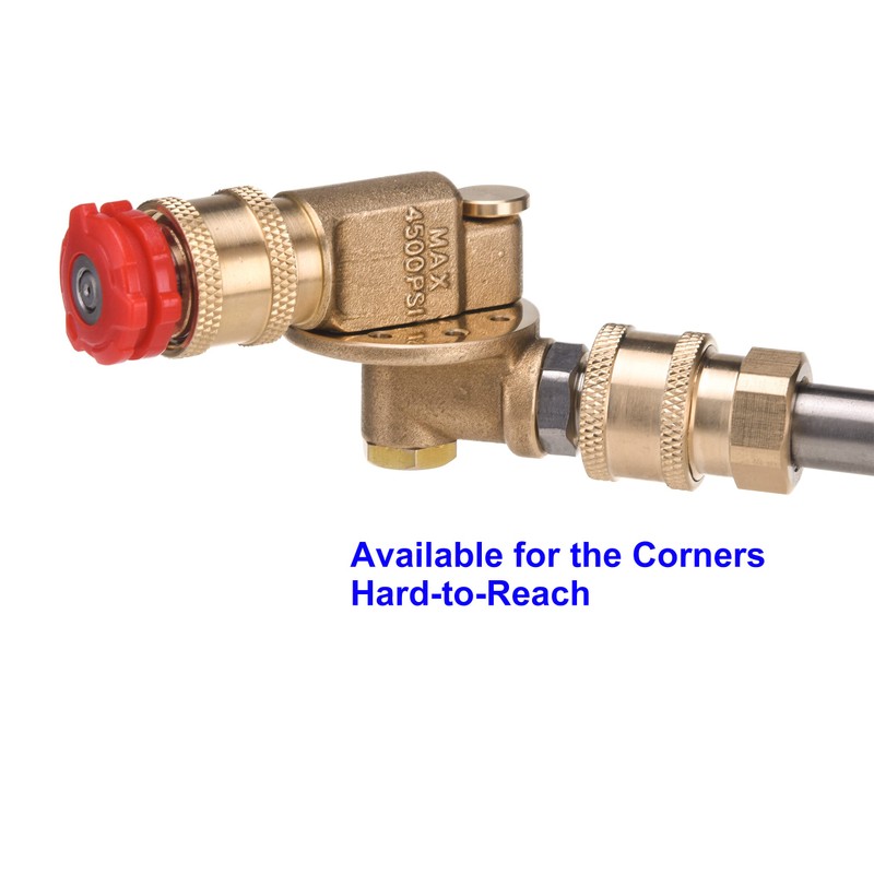 PWACCS Pressure Washer Pivoting Coupler Kit, 240 Degree Rotation, Pressure