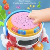Baby Drum Robot Toy 360 ° Rotation Music Light Projection