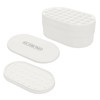 Ice Cube Tray 72 Cubes Storage Box Easy Press Large