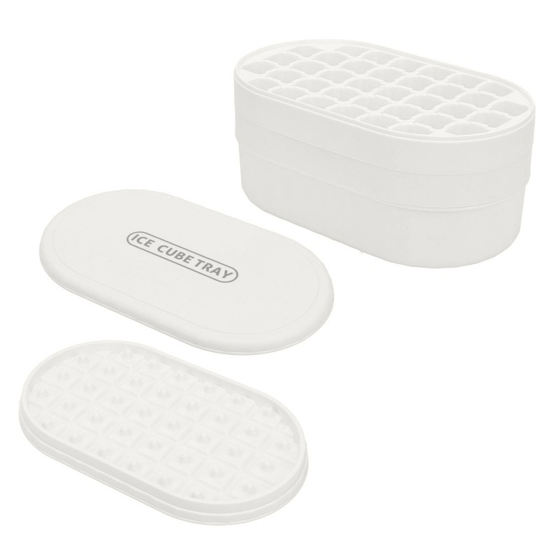 Ice Cube Tray 72 Cubes Storage Box Easy Press Large