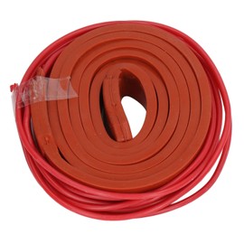 Silicone Heating Wrap, Silicone Heating Belt Waterproof Soft Insulation Flexible Heater for Oil Pipe 15x1000mm 40w(DC12V)