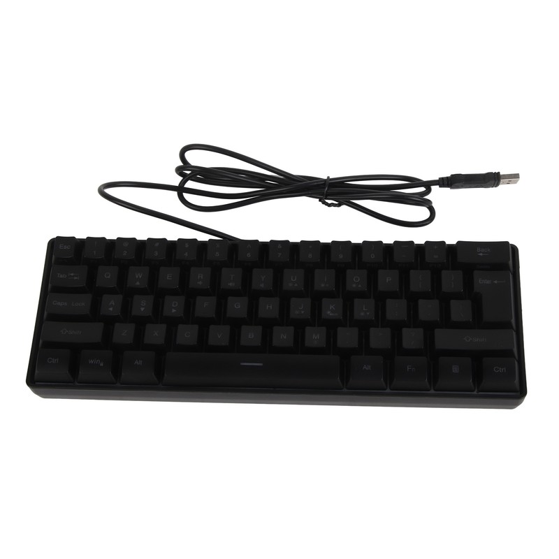 Mechanical Keyboard 61 Keys RGB Backlight Ultra Thin Portable Wired
