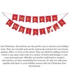 Lizzy Red Foiled Merry Christmas Bunting 2m | Home Garden