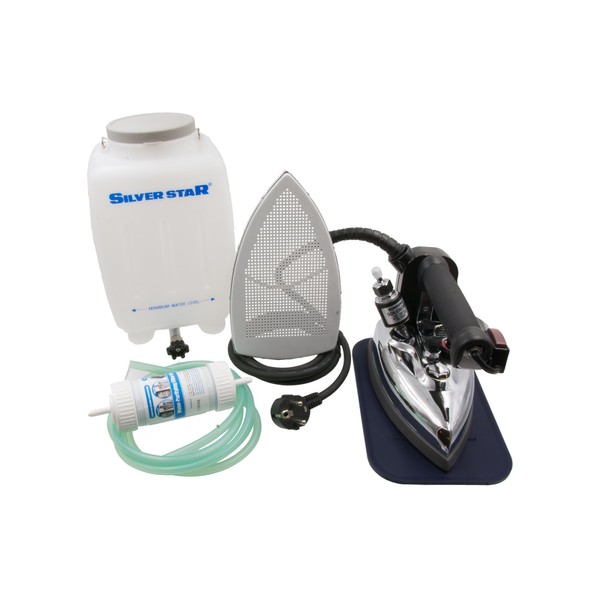 Silver Star ES-85 220 Volt Gravity-Fed Steam Iron - Hanging