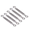 5Pcs Turnbuckle Hook and Eye Wire Rope Tension 304 Stainless
