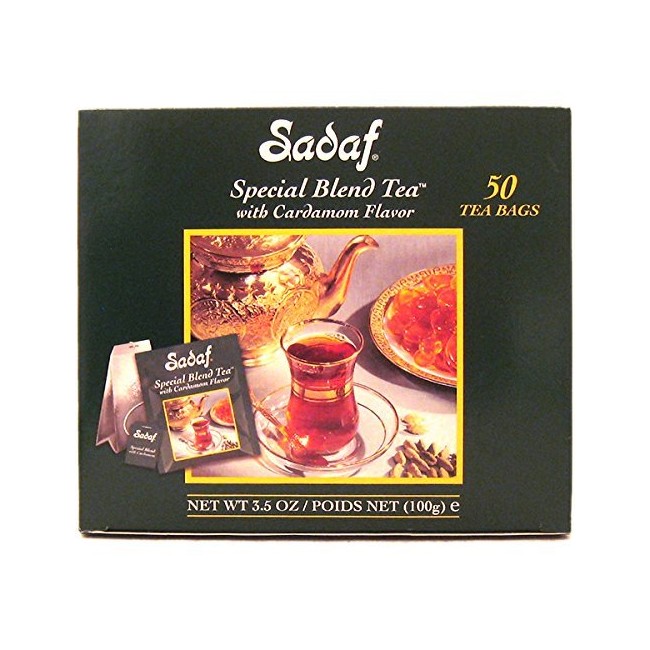 Sadaf Special Blend Tea with Cardamom, 50-count (Pack of 2)