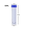 50Pcs Plastic Centrifuge Tubes, 50ml Self-Standing Plastic Test Tube with
