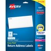 Avery Printable Return Address Labels with Sure Feed, 0.5" x