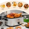 28 Quart Electric Roaster Oven with Visible & Self-Basting Lid,
