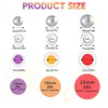 60 Sets Cover Button Kits with 3 Sizes & Tools