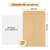 Sobres de Papel Kraft A4 Pack 100 Ecológicos Amarillos