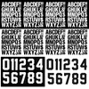 30 Sheets 374 Pieces Iron on Letters and Numbers, 8