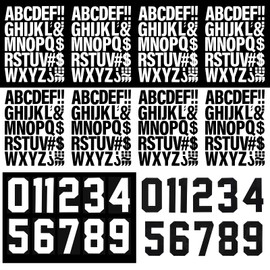 30 Sheets 374 Pieces Iron on Letters and Numbers, 8 Inch 0-9 Iron on Numbers & 2 Inch A-Z Heat Transfer Vinyl Letters for Clothing DIY Crafts Team Uniform Sports Football Basketball T-Shirt Printing