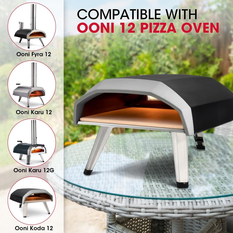 Unicook Pizza Stone 13 Inch, Cordierite Square Baking Stone for