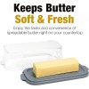 Eparé Large Butter Dish With Lid For Countertop - BPA-Free