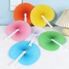 48 Pack 6 Colours Paper Fans, Mini Handheld Folding Paper