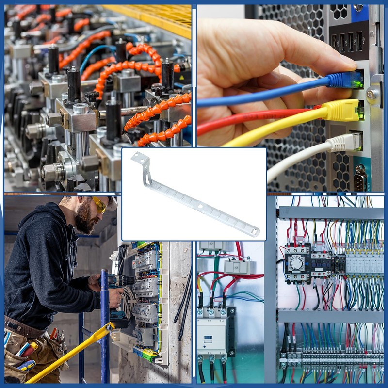 Landhoow 100 Pcs Stud Mounting Cable Support Metal Stud Support