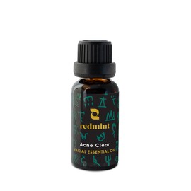 Redmint Acne Clear Facial Essential Oil | Made with 100% Natural Ingredients to Fight Acne and Restore Skin Balance | Natural Solution for Clarifying and Smoothing| 20ml
