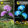 Aolyty Solar Garden Lights Outdoor, Solar Hydrangea Lights IP65 Waterproof