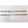 Jeep NEW 2PCS Kits Chrome GRAND CHEROKEE 3D Letters Emblems