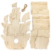 Baker Ross FE357 Pirate Ship Wooden Bird House Kits -