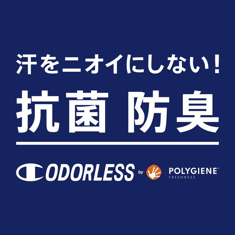 Champion(チャンピオン) Foot Cover Socks, 3-Pack Antibacterial and Odor-Resistant with One-Point