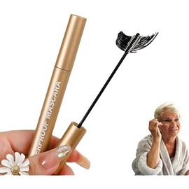 Mascara for Older Women, Waterproof Mascara, Mascarafor Older Women 60 Plus, Non-smudged, Waterproof & Sweatproof, Thick, Long, Curled (Black, 10g)