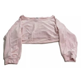 Refugee Athletics Women’s Pink Off The Shoulder Cropped Top Small