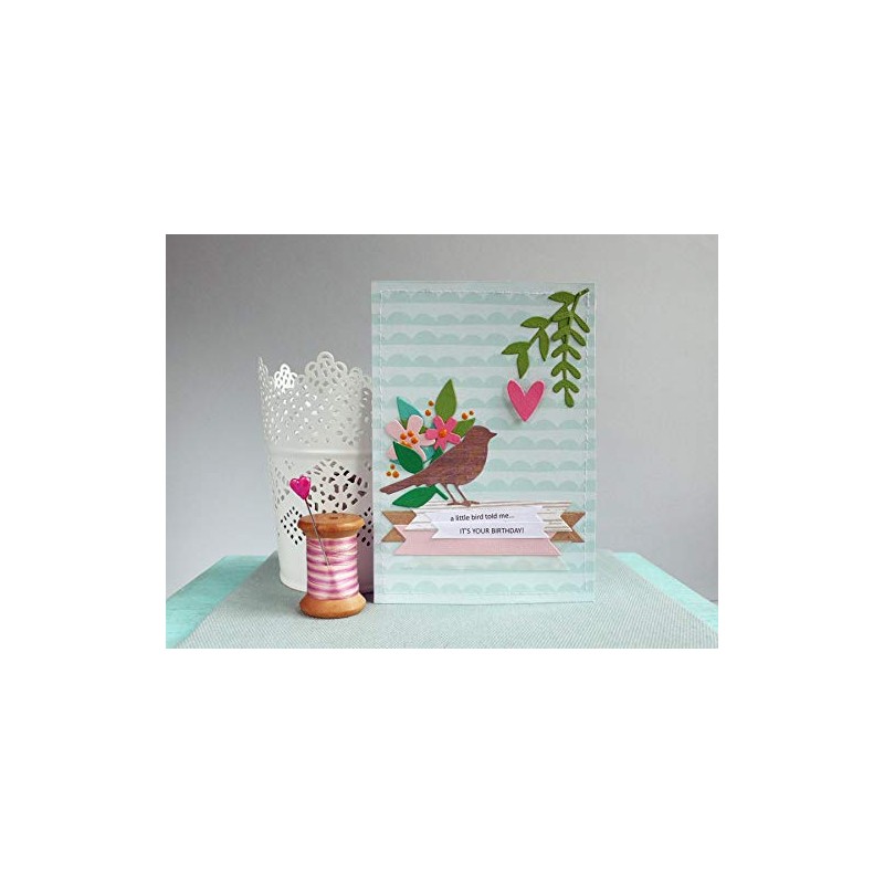 Sizzix Thinlits Pack of 27 Floral Banner Die Set, 26