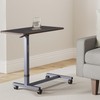 Essential Medical Supply Height Adjustable Automatic Overbed Table - Woodgrain
