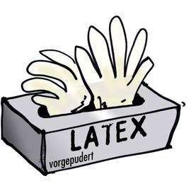 L+D 14699 Latex Disposable Gloves Size (Gloves): 10, XL EN 455, Pack of 100