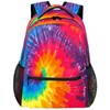 Rainbow Tie Dye Backpacks for Girls Boys, Abstract Travel Backpack