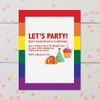 Rainbow Letter Paper - Set of 25 pride stationery papers