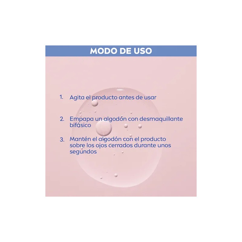 Nivea desmaquillante facial bifásico de ojos con biotina y flor