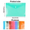 Pack of 10 Document Wallets A5 Filing Colours Document Folder