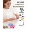4PS Travel Pill Organizer with 164 Slice Labels，10 Compartments Travel