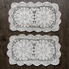 Phantomon Lace Doilies Handmade Crochet Placemats Cotton Doilies Cloth Lace,