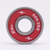 XiKe 8-Pack 608-2RS Skateboard Bearings, Red, High-Speed 8x22x7mm, Durable Double