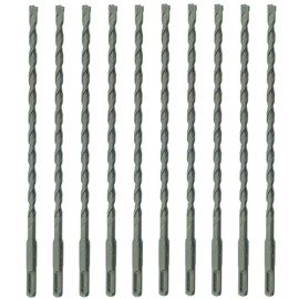 10 x SabreCut SDSB7_10 7mm x 210mm PGM Approved SDS Plus Drill Bits for Stone Concrete Brick