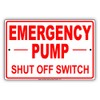 Emergency Pump Shut Off Switch Leak Safety Precaution Alert Attention