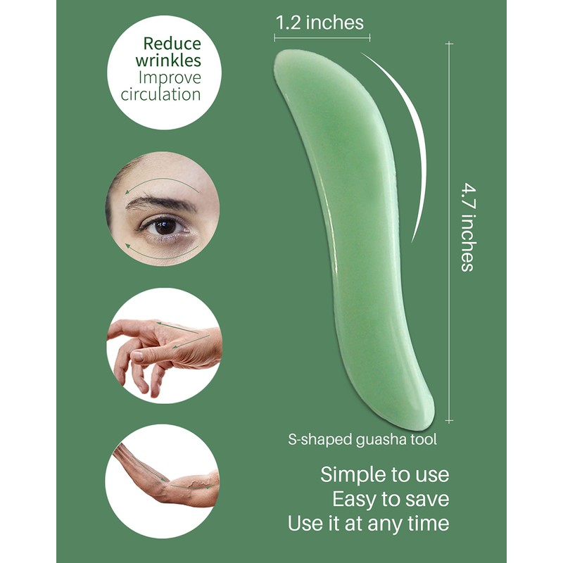 MoHern Gua Sha Massage Tools, 4 Pcs Multi-Shaped Gua Sha