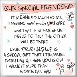 Inspired Words Magnet - Our Special Friendship