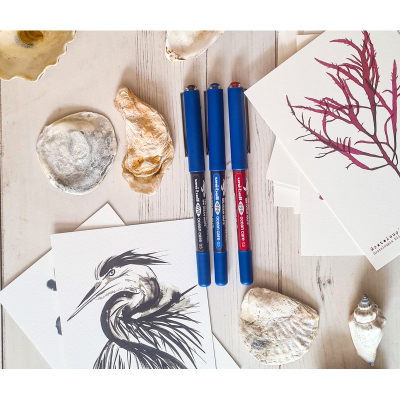 uni-ball Eye Ocean Care UB-150ROP Rollerball Pen - Micro 0.5mm