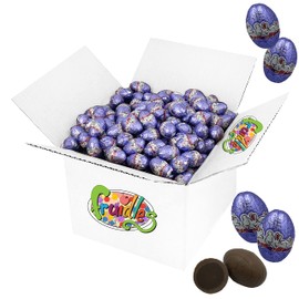 Easter Filled Bunny Bites Milk Chocolate, Happy Easter Day Eggs, Party Bag Fillers, Individually Wrapped, Kosher Certified Dairy (Fudge Filled Bunny Bites, 5 Pounds)