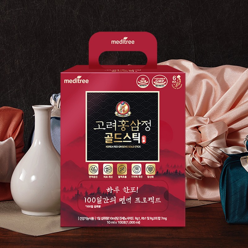MEDITREE Korea Red Ginseng Gold Stick 100 Sticks (100-day supply)