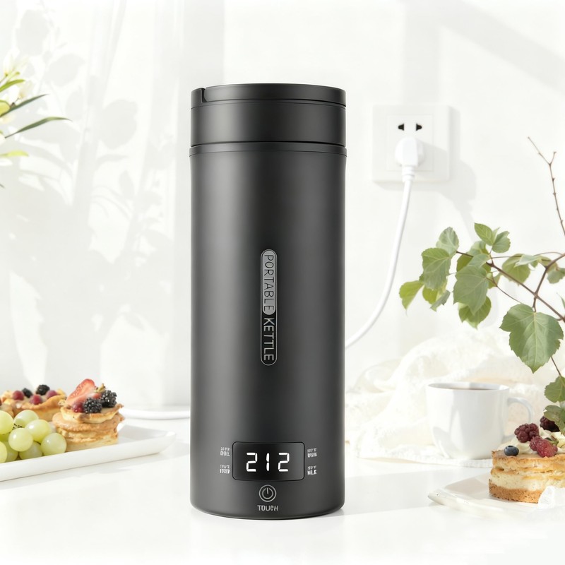 Rzlinn Portable Electric Kettle （110V）, Travel Tea Kettle, 316 Stainless