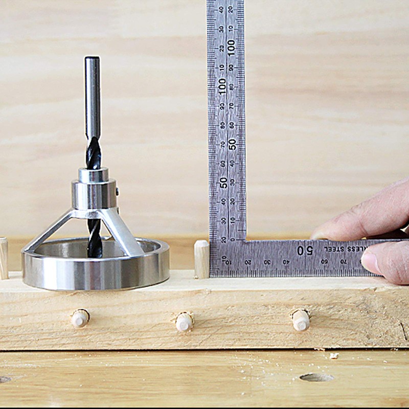 Drill Guide Jig for Vertical Hole Drilling, Woodworking Hole Puncher