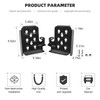 CheroCar Para TJ Pie Pinzas Bisagra Puerta Reposapiés Panel Kick